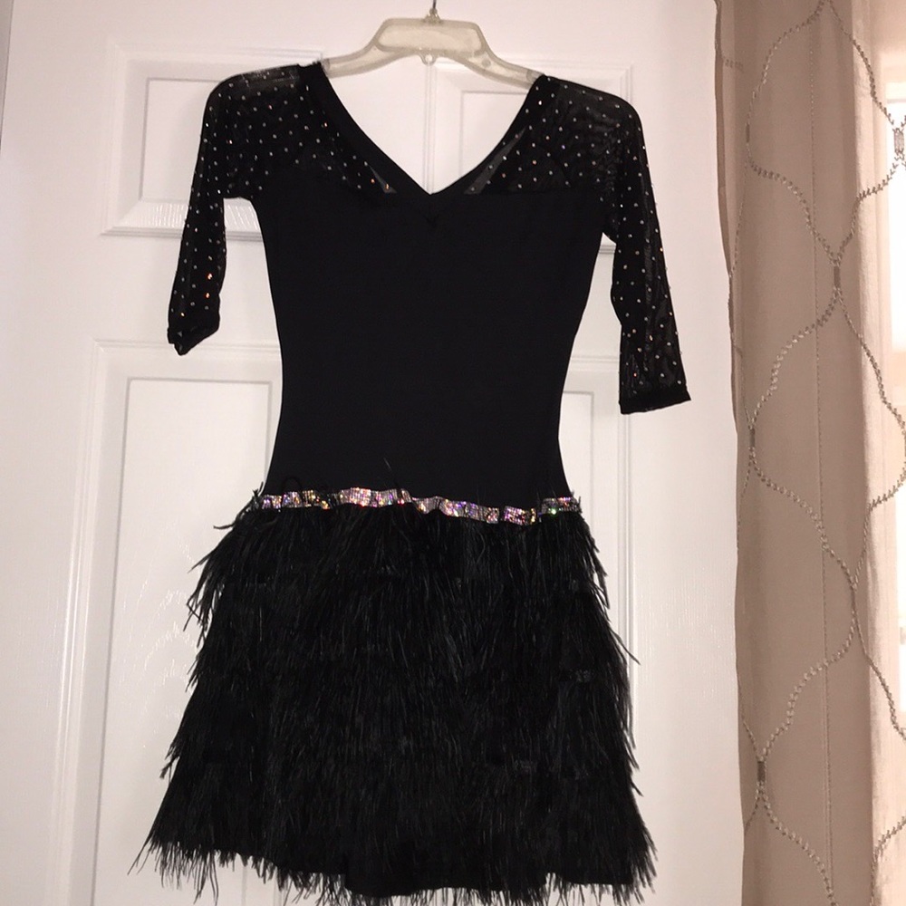 Ballroom Dance Black Concert/Competition Dress